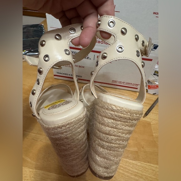 Vince Camuto, size 7-1/2 M wedges, beige color. - Picture 12 of 12